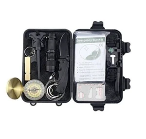 Survival Kit Emergency Tactical Defense Equipment Outdoor Camping Tools 11 in 1 - Picture 1 of 12
