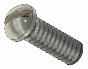Tornillo de máquina de cabeza redonda M1.2 x 1/8", acero inoxidable, 100 unidades #10132 - Imagen 1 de 3