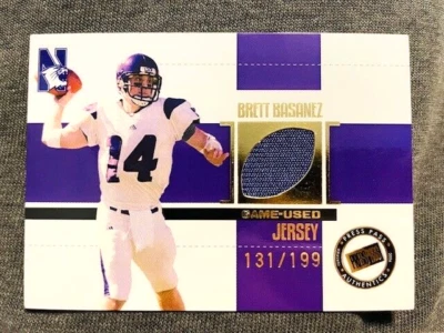 2006 Press Pass SE Brett Basanez Rookie RC Game Used Worn Jersey Gold /199 Rare - Image 1 of 2