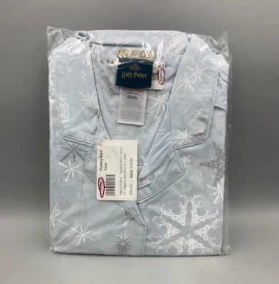 Juego de pijama suelto Pottery Barn Teen Harry Potter copos de nieve azul hielo mediano #H796 Foto 1 de 4