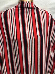 *NEW*Georgette Polyester Striped-African Print Dress/Craft Fabric*FREE P&P* - Picture 1 of 6