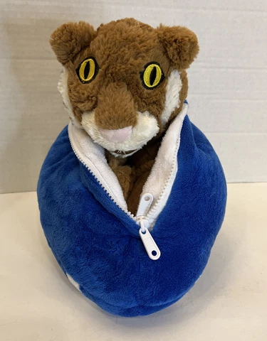 UK Kentucky Wildcats Football Plush With Hidden Wildcat Plush Mascot Cover