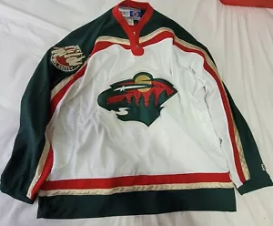 Vintage Minnesota Wild Hockey Trikot Größe XXL genäht auf NHL CCM 2xl - Bild 1 von 12