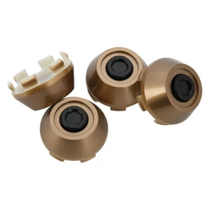 61mm Center Cap Blank Cover Cap Bronze & Silver Hubcaps For Rims Parts - 4pcs - Picture 1 of 7