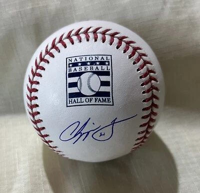 Chipper Jones signed Inscribed Baseball Fanatics Cert Clean - Image 1 of 2