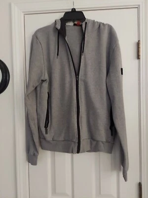 CHAQUETA SUDADERA BURBERRY BRIT GRIS CON CAPUCHA NEGRA TALLA L Foto 1 de 3