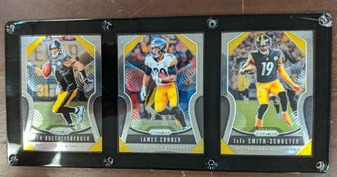 PITTSBURGH STEELERS 3 CARD PLAQUE ROETHLISBERGER JAMES CONNER SMITH-SCHUSTER Cover