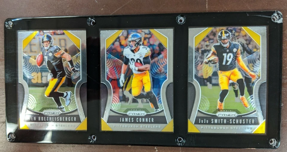 PITTSBURGH STEELERS 3 PLACAS PLACA ROETHLISBERGER JAMES CONNER SMITH-SCHUSTER - Imagem 1 de 1