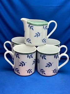 VILLEROY & BOCH SWITCH 3 SET OF FOUR (4) MUGS + CREAMER - Picture 1 of 12