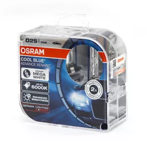 66240CBA 1 Pair OSRAM D2S 35W 6000K Cool Blue Advance HID Xenon bulbs Germany - Picture 1 of 5