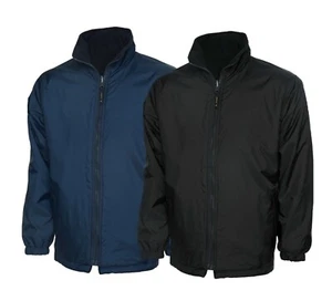 Children's Reversible Fleece Jacket Waterproof Windproof Zipped Coat - Picture 1 of 4