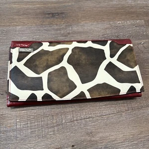 MICHE Classic Retired Shell Jayma Green White Red Giraffe Animal Pattern - Picture 1 of 10