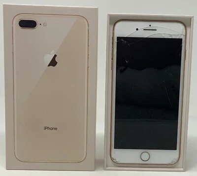 APPLE IPHONE 8 PLUS 256GB ROSE GOLD IN BOX AT AND T - Image 1 of 4