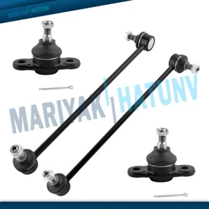 4PCS Front Lower Ball Joints Sway Bars For 2006-2011 Hyundai Accent Kia Rio Rio5 - Picture 1 of 8