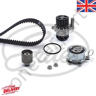 Gates Timing Belt Water Pump Kit Fits VW Sharan Touran Transporter 2002 to 2011 - Image 1 of 3