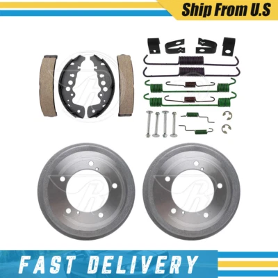 Se adapta a Chevrolet Tracker 2000 2001 tambores traseros zapatas de freno y kit de resorte de herrajes Foto 1 de 4