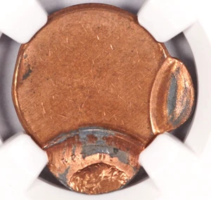 1c Double Struck Both off Center Flip Over Lincoln - Rare Mint Error Coin MS65RD - Picture 1 of 3