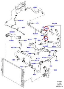 (1) Tubos de refrigerante/enfriador de aceite genuino Land Rover LR000491 TORNILLO (M6X16) - Imagen 1 de 5