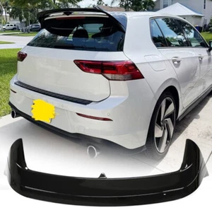 Gloss Black Rear Roof Spoiler Lip Top Wing for VW Golf 8 MK8 GTI R line 2021-22 - Picture 1 of 12