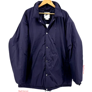 Nike Men's Cave Purple Therma-Fit Insulated Oversized Coach's Jacket Size Medium - Picture 1 of 15