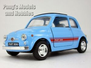 Classic Fiat 500 1/24 Scale Diecast Model by Kinsmart - BABY BLUE