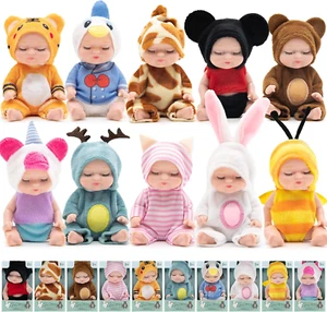 10 Stck. 4 Zoll Mini Reborn Baby Puppen realistische Babypuppen waschbar kleine Babys w - Bild 1 von 7