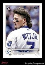 2022 Topps Update Photo Variations #US100A Bobby Witt Jr. SP No Hat ROYALS