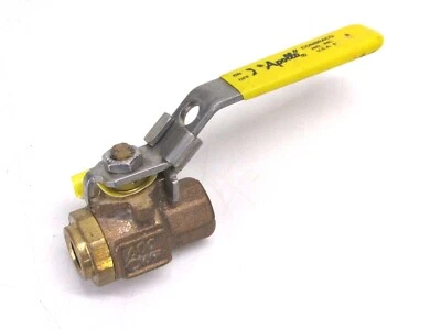 APOLLO BRONZE BALL VALVE, 1/4" FNPT 2-WAY, 77C-101-27 - Image 1 of 4