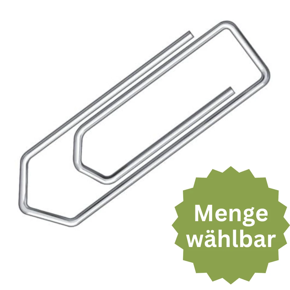 Soennecken Büroklammer spitze Form 32mm verzinkt 1.