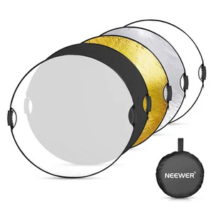 NEEWER Rond Pliable 5 en 1 Réflecteur De Lumière 80cm&poignée & Filetage 3/8'' - Picture 1 of 8