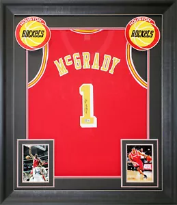 Tracy McGrady Authentic Signed Red Pro Style Framed Jersey BAS Witnessed - Picture 1 of 1