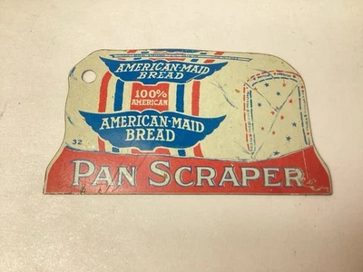 VINTAGE  1920’s “AMERICAN -MAID BREAD” POT & PAN SCRAPER - Image 1 of 3