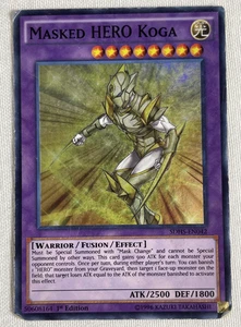 Yu-Gi-Oh! TCG - Maskierter HERO Koga - Super Rare - 1. Auflage - Bild 1 von 3
