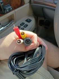 AV ( RCA ) Cable For PC-Engine Duo CoreGrafx I II SuperGrafx 5 Din Thick Style