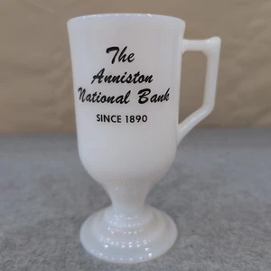 Tazza caffè irlandese in vetro latte The Anniston National Bank dal 1890 - Foto 1 di 3