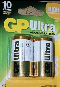GP Ultra Alkaline Batterien C 1,5 V 3 Packungen insgesamt x6 Spielzeug Spiele Fackeln usw. - Bild 1 von 2
