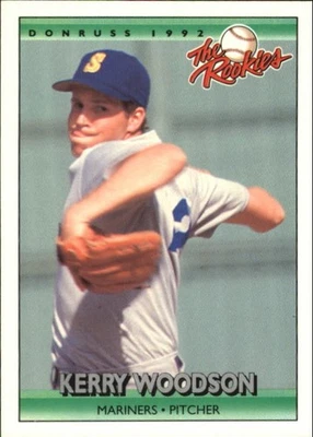 1992 Donruss The Rookies Baseball Card #127 Kerry Woodson  - Image 1 of 2
