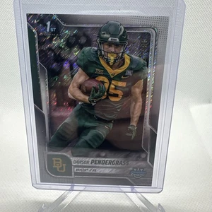 Bowman Chrome U-Dawson Pendergrass 2025 refractor blanco 1st Bowman 6/15 Baylor - Imagen 1 de 6