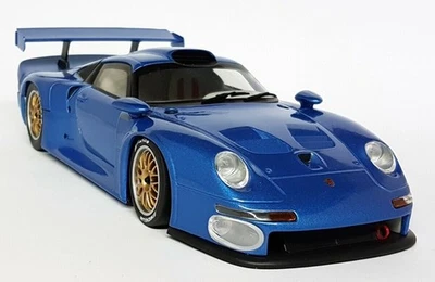 UT Models 1/18 Scale - 180 966600 Porsche 911 GT1 993 Blue Diecast Model Car - Image 1 of 4