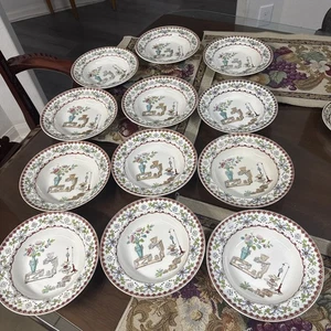 Antique W.T. COPELAND & Sons 7.5” Soup Plates 1877 Set 12 No Chips - Picture 1 of 14