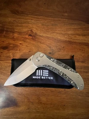 NIB - WE Knife "Zizzit" Folder - 3.88" CPM-20CV Steel Blade Titanium/Aluminum/CF - Image 1 of 4