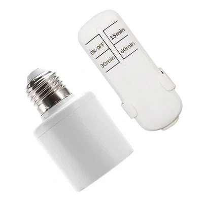 Remote Controlled Smart Lamp Holder for E27 Lights 110V 220V Compatible - Image 1 of 4