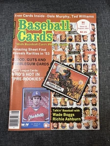 Vintage agosto 1984 numero #9 carte da baseball originali rivista firmata da Gerry Dvorack - Foto 1 di 12