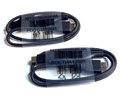 Pair of Western Digital POCTHA IQT202002025-0A USB 3.0 Cable + ADAPTER to USB-C! - Image 1 of 2