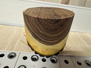 Natural Edge Black walnut Turning Wood Bowl Blank Lathe 8”x6” - Picture 1 of 2