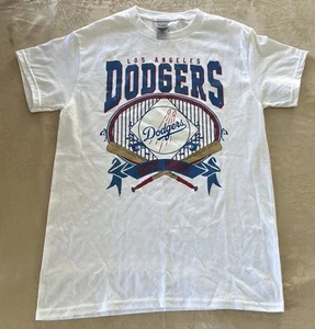 Los Angeles Dodgers White T Shirt Men’s Size Small New No Tags - Picture 1 of 6