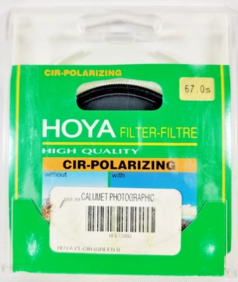 HOYA CIR-POLARIZING 67MM Green B - SEALED - Image 1 of 3