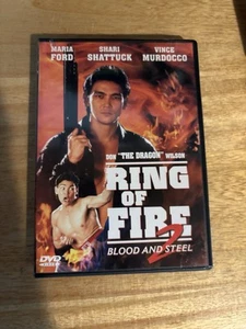 Ring of Fire 2 - Blood and Steel RARE OOP DVD Don The Dragon Wilson - Imagen 1 de 4