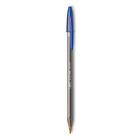 Cristal Xtra Bold Ballpoint Pen, Stick, Bold 1.6 Mm, Blue Ink, Clear Barrel, 24/