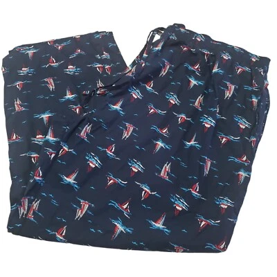 Stafford Nautical Sailboat Sleep Lounge Pants Size 4 XL Regular Fit - Image 1 of 4